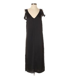 H&M Midi Dress With Ruffle Cold Shoulder Sleeves